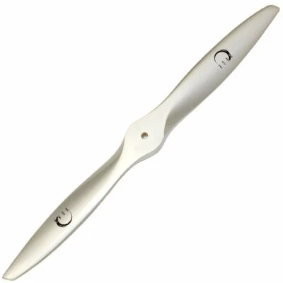 XOAR PJM Silver 12x6 RC Model Airplane Propeller 12 Inch Wooden Gas Prop Blade - Image 1 of 2