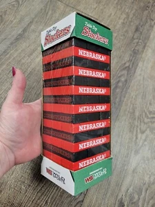 Nebraska Cornhuskers Table Stackers Stacking Board Game Tailgating Wild Sports - Picture 1 of 7
