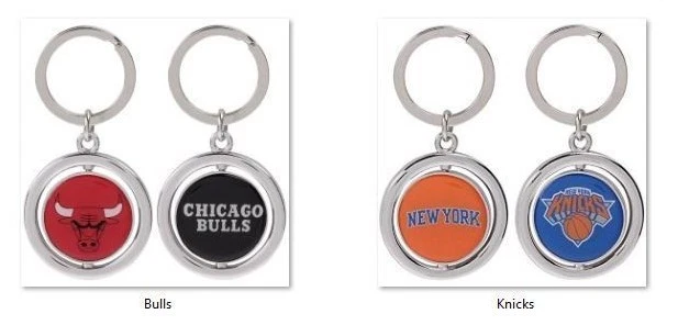 NBA Spinning Logo Key Ring Keychain Forever Collectibles Select Team Below - Image 1 of 1