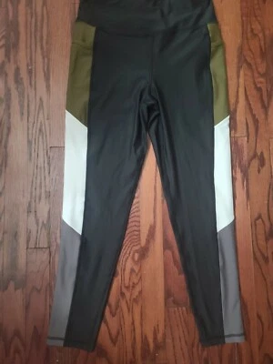 C&C California Womens Black Brown Gray White Pocket Legging Pants, sz L - Image 1 of 4