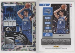 2018-19 Panini Contenders Cracked Ice Ticket /25 Nikola Vucevic #5
