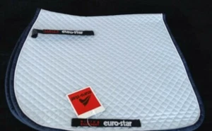 Euro -Star Schabracke Satteldecke Sattelunterlage Pony Dressur DR, Hellblau, neu - Bild 1 von 24