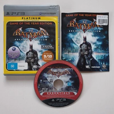 Batman: Arkham Asylum (Sony Playstation 3, 2009) PAL Region 4 (Game of the Year) - Image 1 of 4