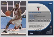 2005-06 Topps Finest Black Refractor /19 Ben Gordon #98