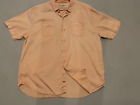 Tommy Bahama Jeans Shirt Mens XL Orange Island Crafted Short Sleeve Button Front