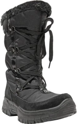 Spring Step Icy Black Nylon Weatherproof Boot - Image 1 of 2