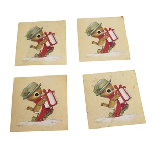 RARE VINTAGE Hallmark SPENCER SPARROW GIFT CHRISTMAS MINI Greeting Card XT2239 - Bild 1 von 5