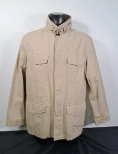 STRELLSON Panamericana Philosophy Jacket Cotton Coat in Camel Beige Mens Size 52 - Picture 1 of 24