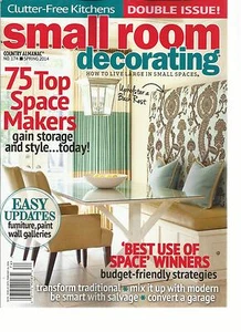 SMALL ROOM DECORATING,  DOUBLE ISSUE !   SPRING, 2014 ( 75 TOP SPACE MAKERS ) - Picture 1 of 1