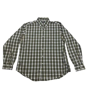 American Living Shirt Mens XL Green Yellow Blue Plaid Button Down Long Sleeve - Picture 1 of 11