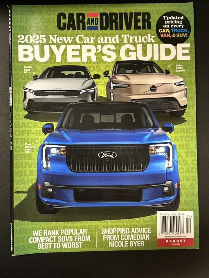 CAR And DRIVER 2025 New Car And Trick BUYER'S GUIDE Magazine - Image 1 of 1