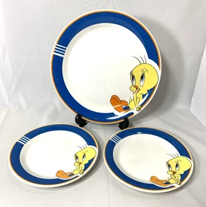 Gibson Looney Toons Piolín Pájaro Cena y Juego de 2 Platos de Ensalada 3 Piezas De Colección 2001 - Imagen 1 de 14