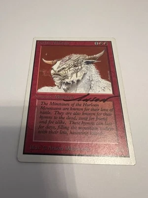 Hurloon Minotaur Unlimited Signed Autograph Anson Maddocks - A - Image 1 of 2
