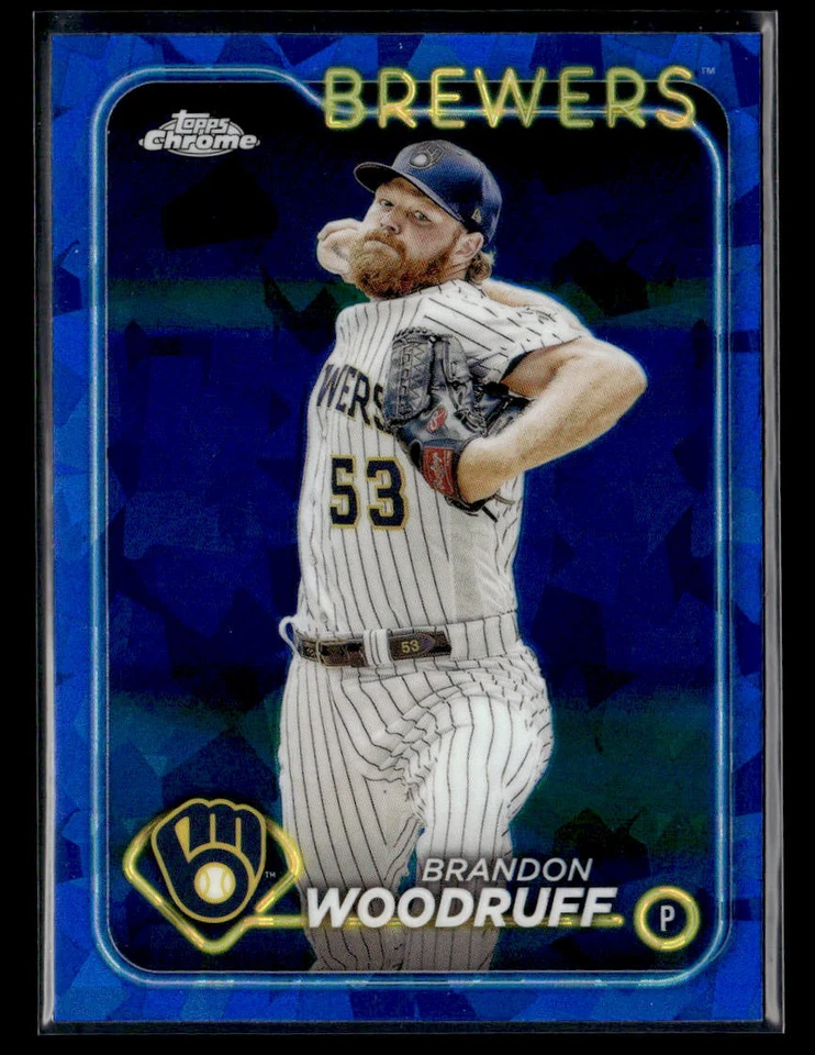 2024 Topps Chrome Sapphire #103 Brandon Woodruff - Image 1 of 2