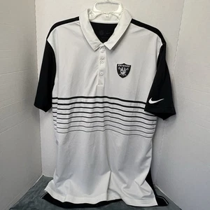 Nike Dri Fit NFL Herren schwarz/weiß Las Vegas Raiders Mode Performance Polo XL - Bild 1 von 10