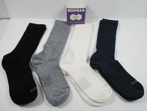 -Nuevo BOMBAS L Ligero 4 Pares Calcetines Crew Talla Mujer 11-13/Hombre 9.5-13 - Imagen 1 de 3