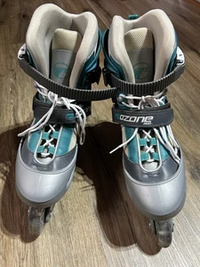 EUC Arcadia IV Ozone 500 Women's Teal Green Inline Skates Size Women's 10 - Picture 1 of 17