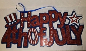 4. Juli Hängedeko - Holz mit Glitzeroptik Hobby Lobby - Bild 1 von 7