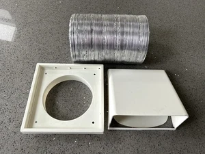 Dunstabzugshaube Kanal Rolladen Entlüftungsset Ventilator Absaugung 125 mm weiß - BlauFlex Kit 127-017 - Bild 1 von 7
