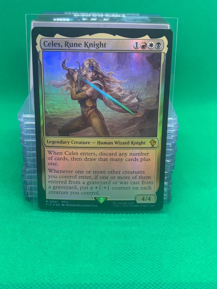 MTG - CELES, RUNE KNIGHT (Foil) - Final Fantasy Com (M) - Image 1 of 1