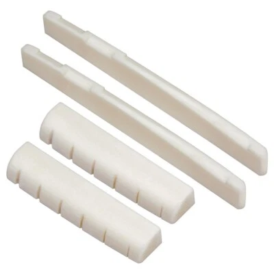 MARKENLOS Akustikgitarre Gitarrensteg und Mutter 43 mm Knochen Knochensteg Sattel und Mutt