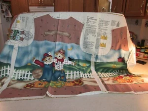 Daisy Kingdom Scarcrow Fall Vest Fabric/60"x73" - Picture 1 of 8