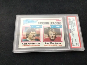 1982 Topps Passing Leaders Ken Anderson/Joe Montana #257 PSA 8 #72839412 - Imagen 1 de 3
