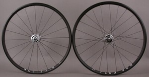 H Plus Son Archetype Black DT 370 Hubs Fixed Gear Track Bike Wheelset 24/20h