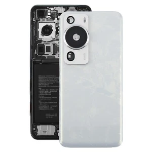 Cubierta trasera de batería para Huawei P60 Pro con cubierta de lente de cámara (blanco) - Imagen 1 de 7