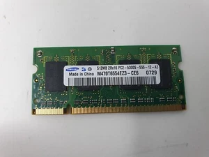 Sony Vaio PCG-7Y1M VGN-N38E RAM Memory DDR2 512MB PC2-5300S Samsung M470T6553EZ3 - Picture 1 of 8