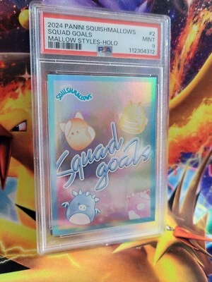 Squishmallows Squad Goals #2 Holo 2024 Panini Graded Card PSA 9 - Image 1 of 2