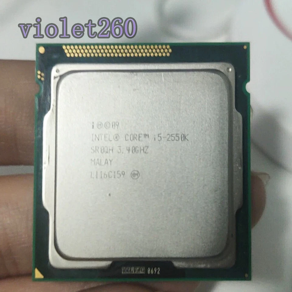 2nd Gen Intel Core i5-2550K LGA 1155 CPU Processor SR0QH 3.4GHz Quad Core 95W - Image 1 of 1