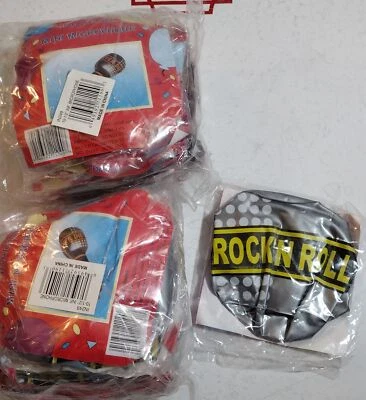 Inflatable Rock & Roll Microphone Music Party Favor Sing Pop Rock 25 pc Foto 1 de 4