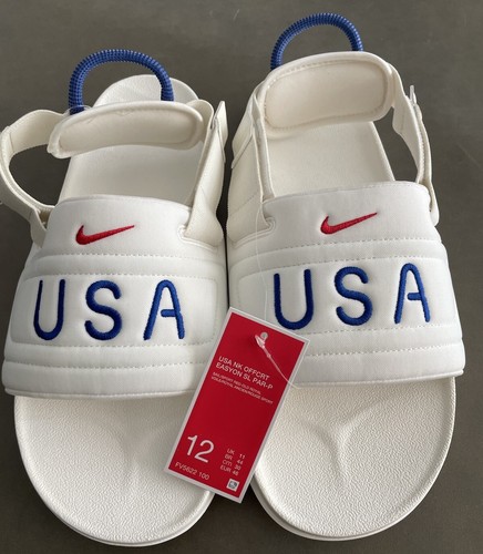 Sandali Nike USA Olympics Offcourt Easy On Uomo Taglia 12 Bianco FV5622 100
