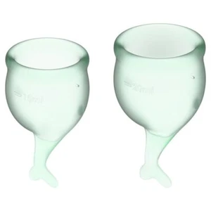 Feel Secure Menstrual Cup Light Green 2pcs - Picture 1 of 2