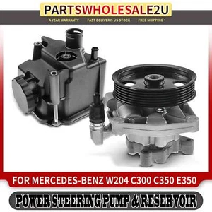 Power Steering Pump w/ Reservoir for Mercedes-Benz W204 C300 C350 A207 C207 E350 - Picture 1 of 8