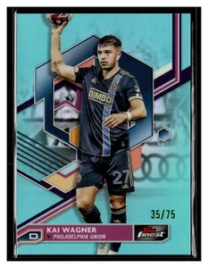2023 Finest MLS #8 Kai Wagner Aqua Refractor #/75 - Picture 1 of 2