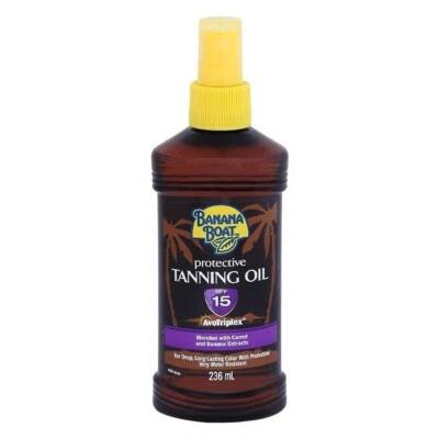 Banana Boat SPF15 Protective Tanning Oil Deep Long Lasting Protection - 236ml