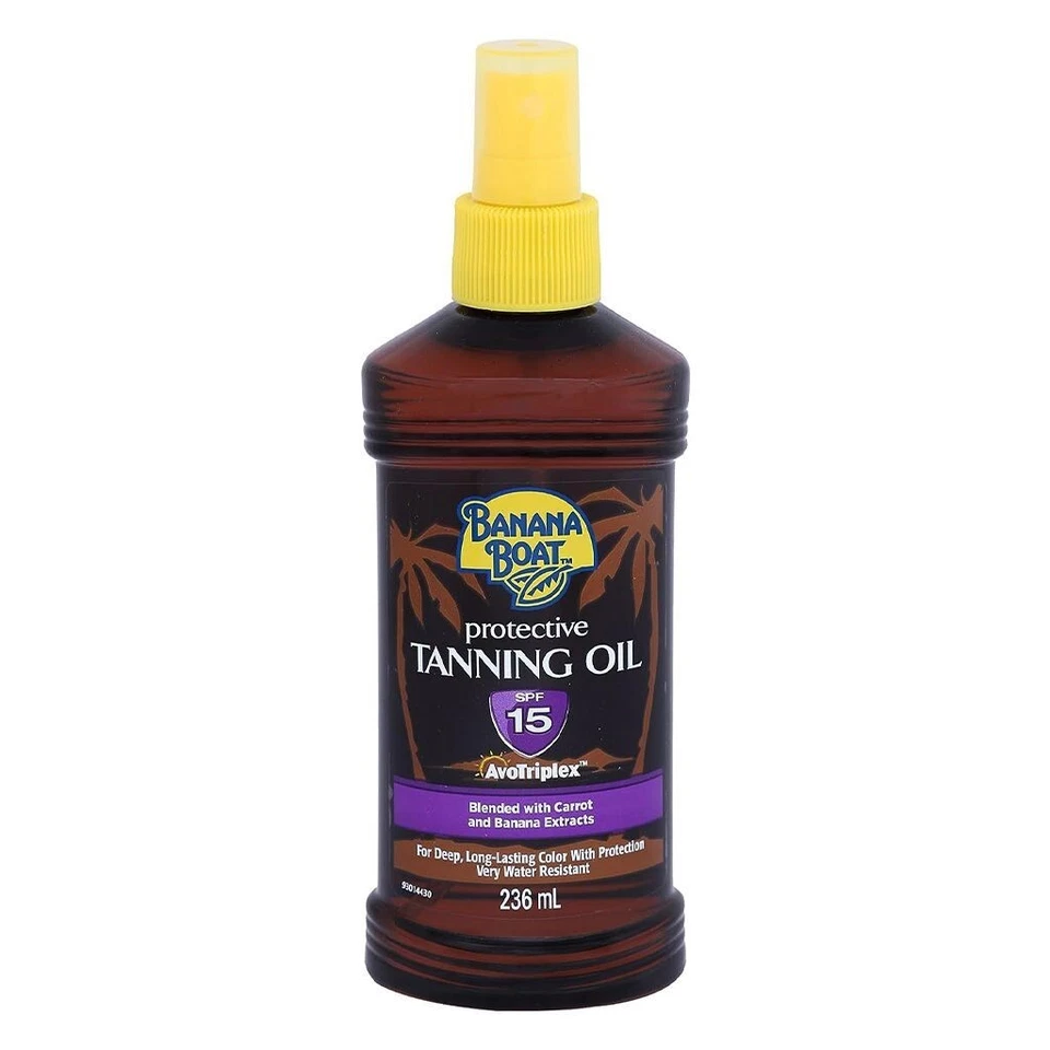 Banana Boat SPF15 Protective Tanning Oil Deep Long Lasting Protection - 236ml