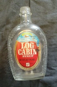 Vintage Log Cabin Collectors Flask Statue of Liberty pancake syrup bottle - Picture 1 of 2