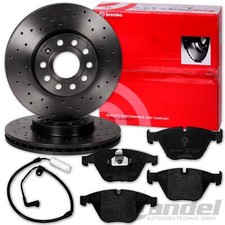 brembo sport brake discs + front pads suitable for BMW 5 Series E60 E61 6 Series E63 E64