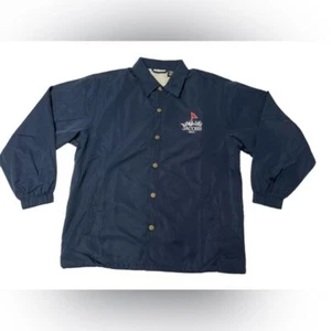 Karl Jacobs 'MGC' Staff Windbreaker mini golf club jacket navy size small - Picture 1 of 12