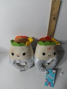 Sqishmallows Bernardo The Burrito Slippers Child Size 7/8 - Picture 1 of 3