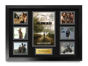The Walking Dead Signed Large A2 Framed Printed Autograph Memorabilia Gifts - Imagen 1 de 7