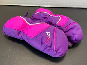 Kids Winter Ski Mittens Brand HEAD Zipper Fleece Liner Purple XX-Small~Zips - Picture 1 of 6