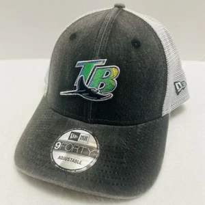 New Era Tampa Bay Rays Trucker 9FORTY Adjustable Hat Cap Snapback grau MLB - Bild 1 von 6