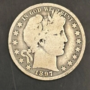 1897 O LIBERTY (BARBER) HALF DOLLAR - Picture 1 of 2