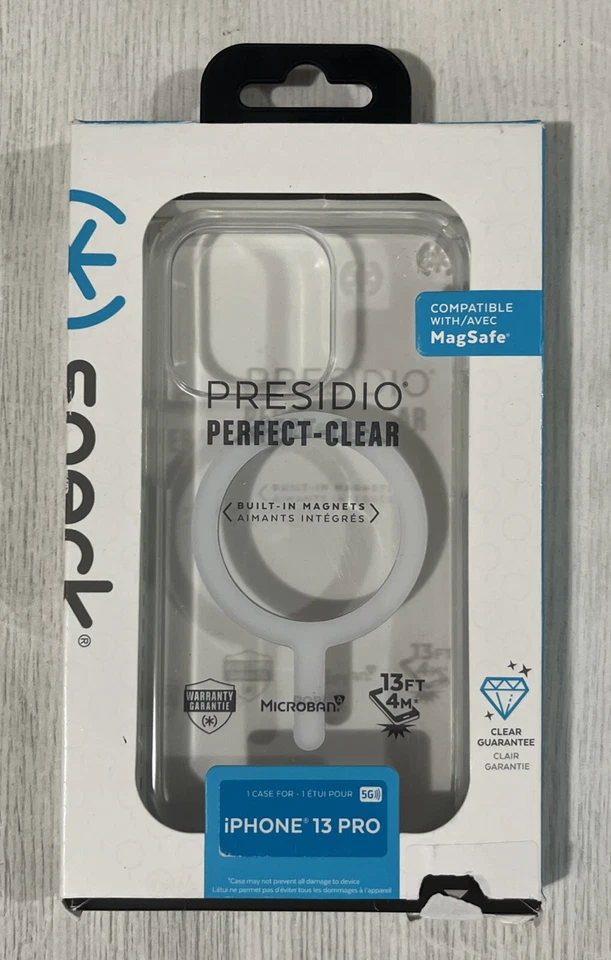 Speck Presidio Perfect-Clear MagSafe Case for iPhone 13 Pro, Clear - Image 1 of 1