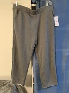 *SECRET TREASURES Sleep Leisure - Womens Pants Size Large 12-14 Grey Pockets New - Picture 1 of 4
