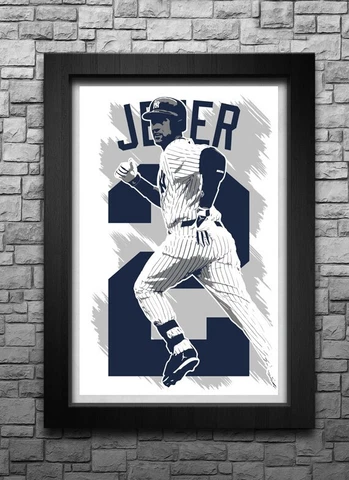 DEREK JETER art print/poster NEW YORK YANKEES FREE S&H! JERSEY Cover